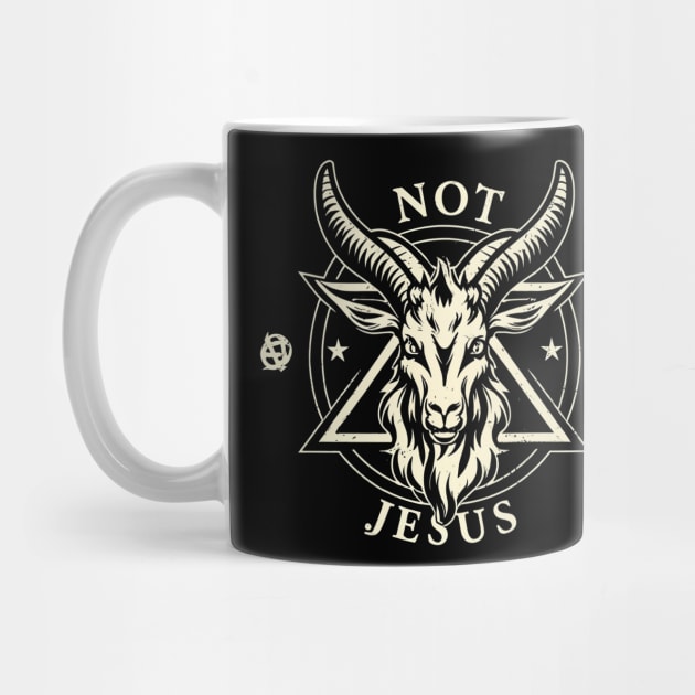 Not Today Jesus I Satanic Baphomet Goat by Aldrvnd